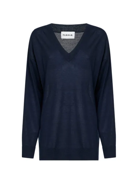 P.A.R.O.S.H. V-neck sweater Blue LINFA26DS11668