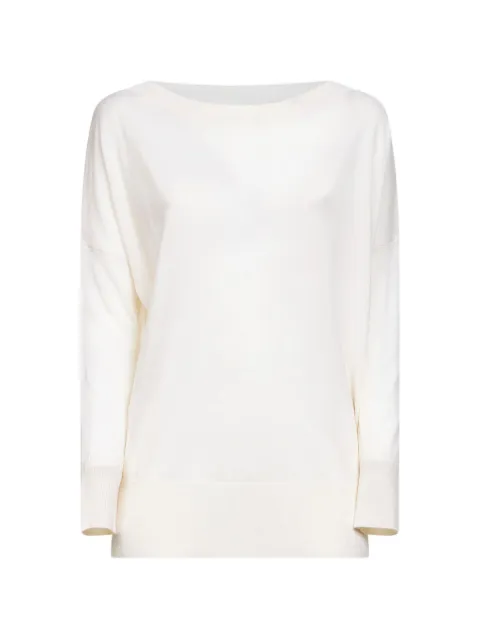 P.A.R.O.S.H. boat neck sweater White LINFA26D540947