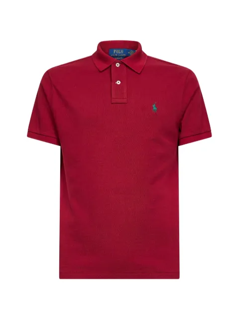 Polo Ralph Lauren logo-embroidered piqué polo shirt Red 710680784516