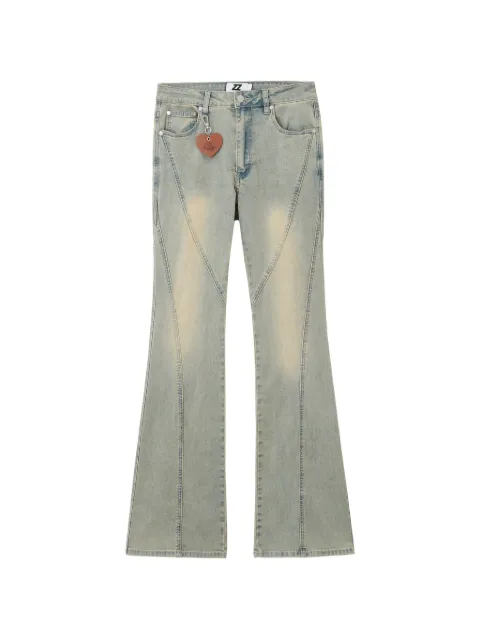 izzue panelled flared jeans Blue IZXJNW00818X