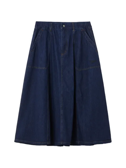 CHOCOOLATE tonal-stitching A-line skirt Blue B1XSKW01100Y