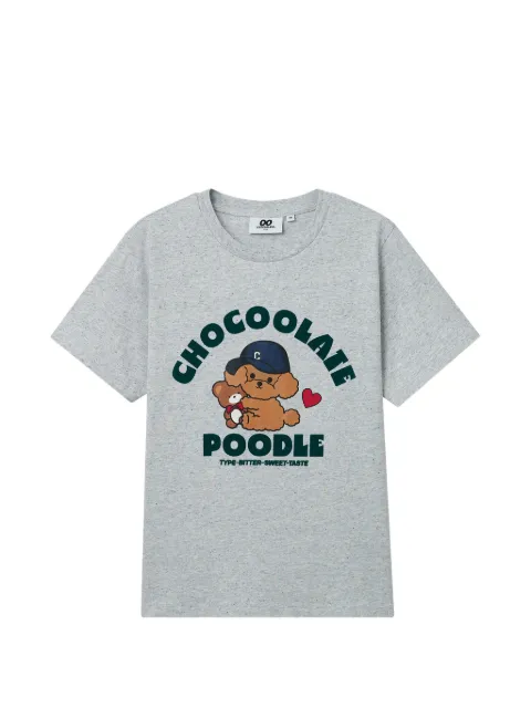 CHOCOOLATE logo-print T-shirt Grey B1XTEW01118X