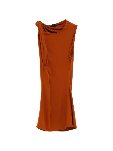 Atlein knotted top Brown T03DTJ42