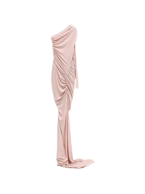 Atlein maxi one-shoulder ruched dress Pink R75231TJ42