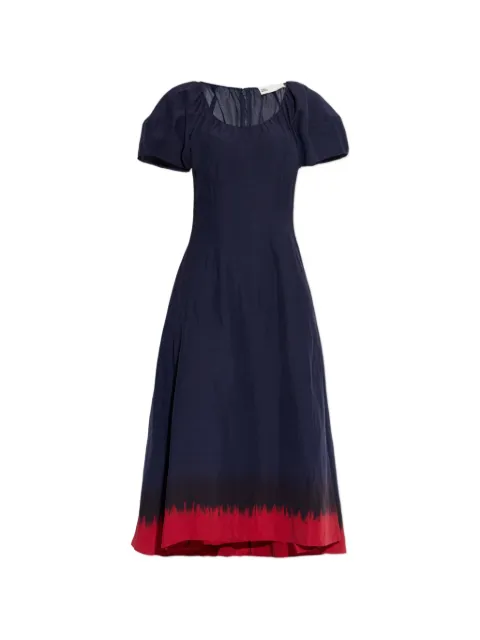 Tory Burch puff-sleeve midi dress Blue 177774