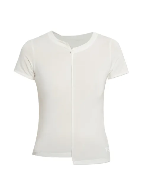 Y-3 zip-detail T-shirt Neutrals KQ9789