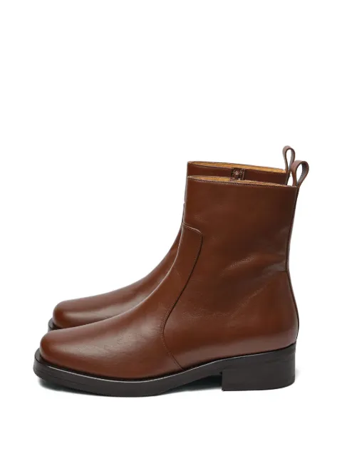 Studio Nicholson square leather boots Brown WOMENSSQUAREBOOTINWHISKEY
