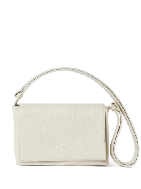 Studio Nicholson Meshi flap grained-leather shoulder bag Neutrals MESHISN757PALMELLATOLEATHERPARCHMENT