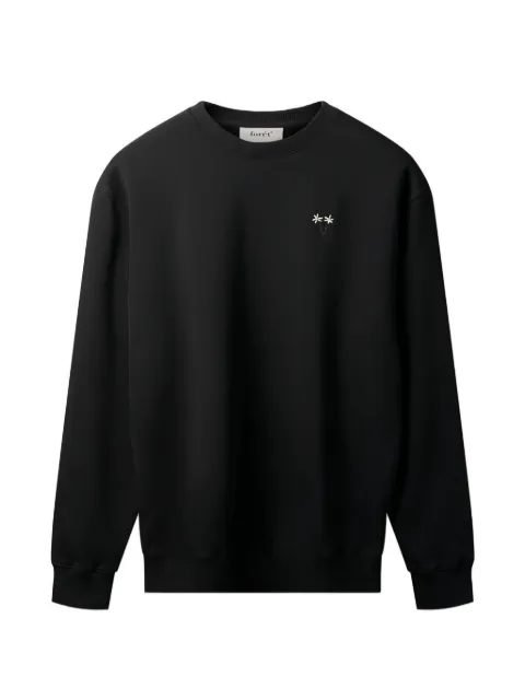 Foret Posy embroidered sweatshirt Black F1017