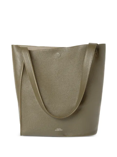 Studio Nicholson Doublet Type 2 grained leather shoulder bag Green DOUBLETTYPE2SN755PALMELLATOLEATHERELEPHANT
