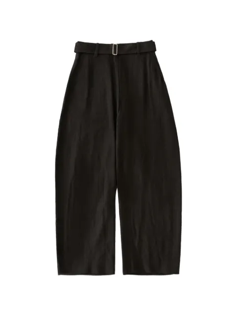 Studio Nicholson Chatto belt palazzo pants Black CHATTOSNW1735BROKENHERRINGBONEESPRESSO