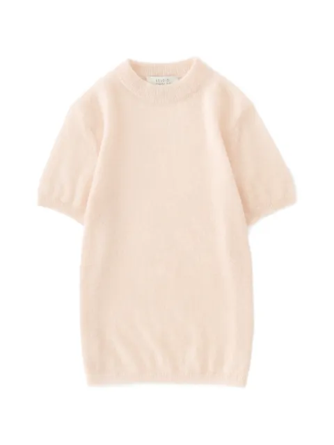 Studio Nicholson Seren short-sleeve sweater Pink SERENSNW1833MOHAIRPLASTER