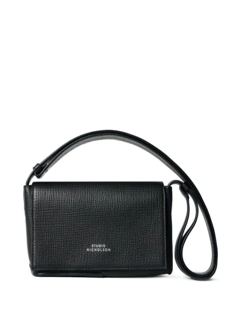 Studio Nicholson mini Meshi leather shoulder bag Blue MESHISN757PALMELLATOLEATHERDARKESTNAVY