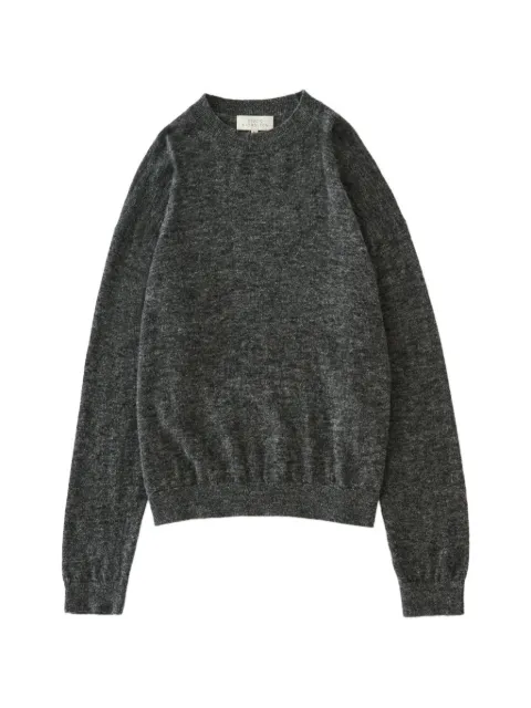 Studio Nicholson Picco ribbed sweater Grey PICCOSN1496FINEALPACACHARCOALMARL