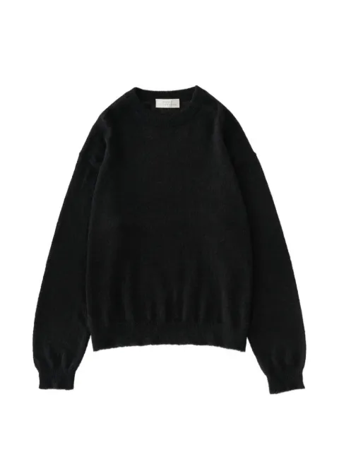 Studio Nicholson Gulf dropped shoulder knit sweater Black GULFSNM1529MOHAIRBLACK