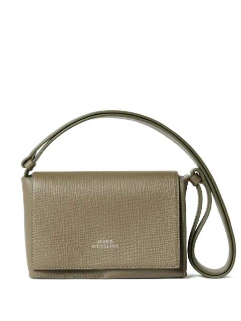 Studio Nicholson mini Meshi shoulder bag Neutrals MESHISN757PALMELLATOLEATHERELEPHANT
