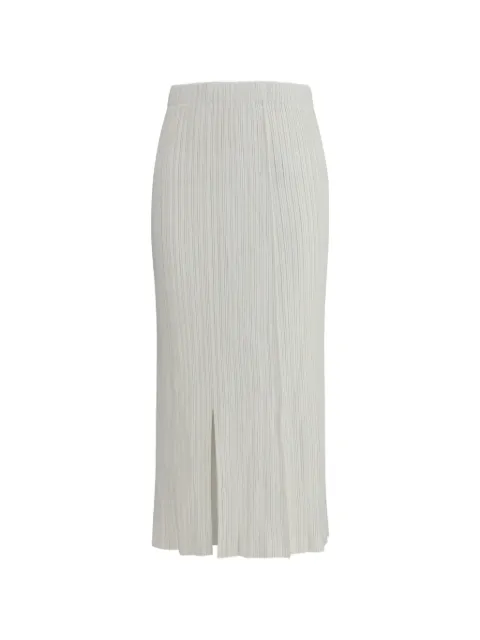 Gongdid Design pleated midi skirt White GD266