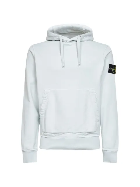 Stone Island drawstring kangaroo-pocket hoodie Blue L1S156100062S0051