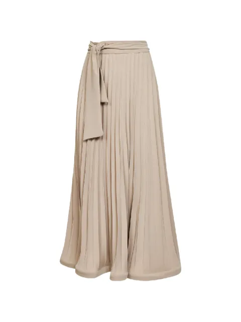 P.A.R.O.S.H. pleated tie skirt Neutrals D621194PANTY26