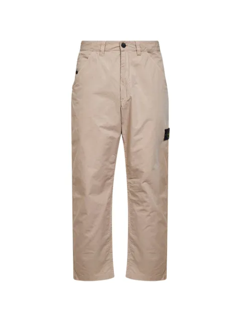 Stone Island 3100008 mercerised organic cotton ripstop trousers Neutrals L1S153100008S0298