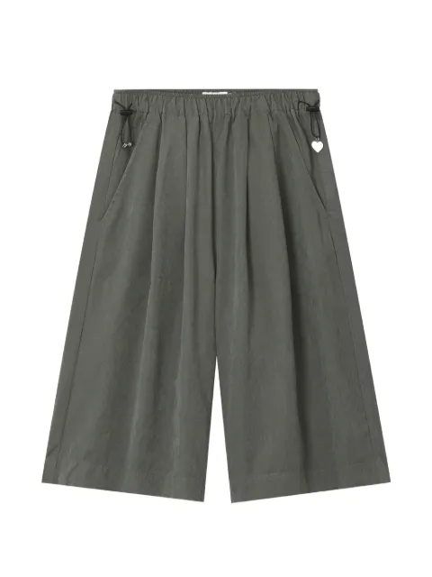izzue elasticated heart-charm shorts Grey IZXSPW00839X