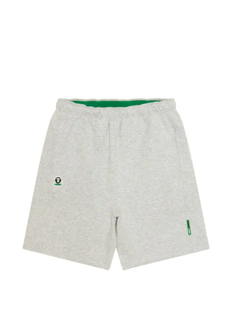 AAPE BY *A BATHING APE® embroidered-logo shorts Grey ASPD637XAQ