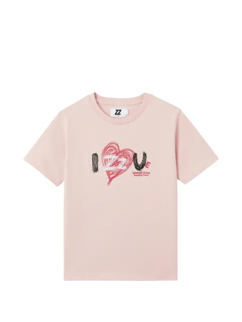izzue round neck graphic T-shirt Pink IZXTEW00906X