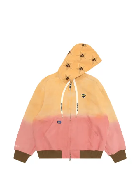AAPE BY *A BATHING APE® logo-patch hoodie Orange ALJ7775XAQ