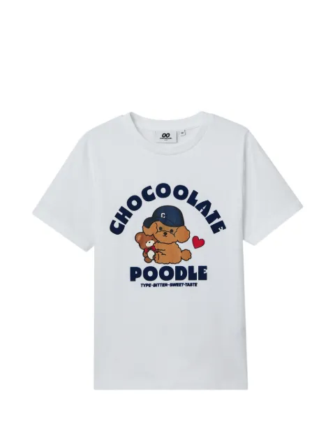 CHOCOOLATE logo-print T-shirt White B1XTEW01118X