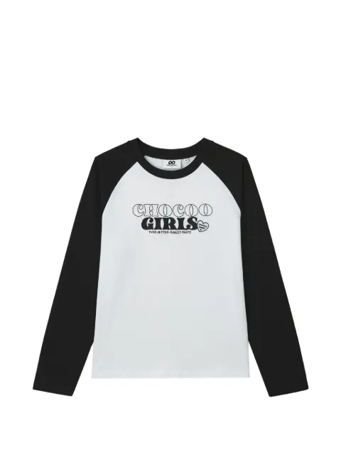 CHOCOOLATE long-sleeve T-shirt White B1XLTW01018X