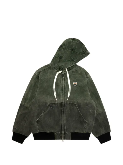 AAPE BY *A BATHING APE® hooded jacket Green ALJ7775XXQ