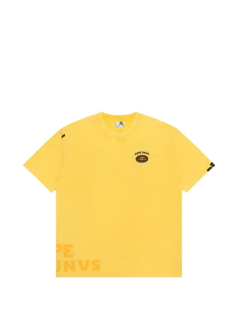 AAPE BY *A BATHING APE® logo-detail T-shirt Yellow ATE1671XXQ