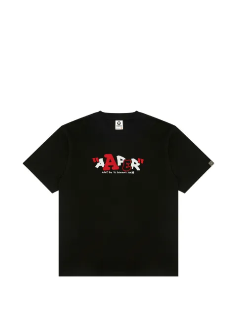 AAPE BY *A BATHING APE® graphic T-shirt Black ATE1822XXQ