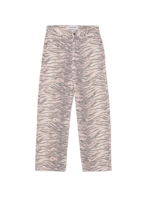 The Ragged Priest tiger-print jeans Pink RPHL251009DN