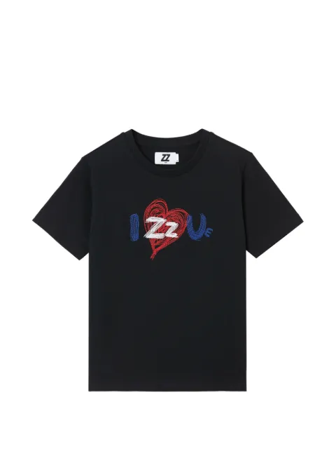izzue heart graphic t-shirt Black IZXTEW00906X