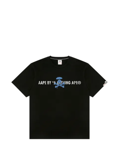 AAPE BY *A BATHING APE® short-sleeve T-shirt Black ATE1840XXQ