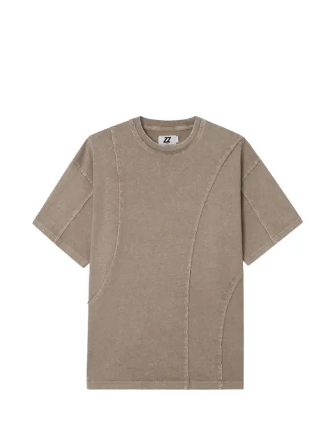 izzue seam detail t-shirt Brown IZXTEM00464X