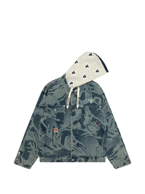 AAPE BY *A BATHING APE® hooded jacket Blue ALJ7772XXQ