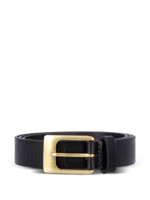LEMAIRE rail belt 25 mm in leather Black BE0004LL0055