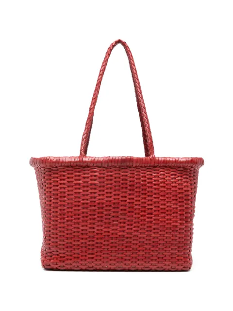 DRAGON DIFFUSION small Grace Basket woven tote bag Red 8804