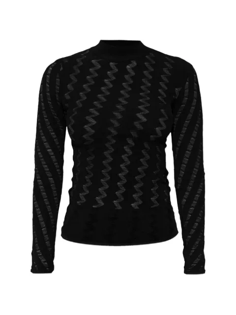 IRO Aliona zig-zag sweater Black WP12ALIONA