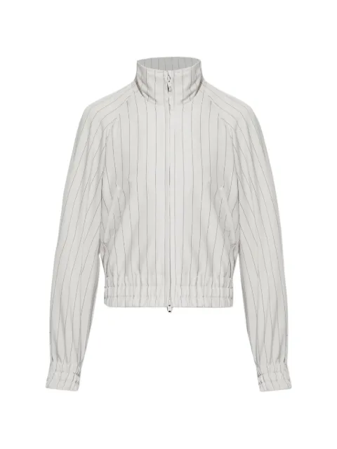 Y-3 striped zip-up jacket White KH0473