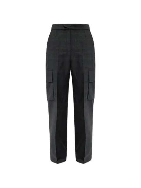 IRO Cruze plaid cargo trousers Grey WP23CRUZE