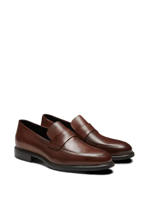Fratelli Rossetti strap-detail leather loafers Brown 47364