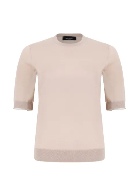 Fabiana Filippi fine-knit short-sleeve sweater Grey MAD266F042L9300157
