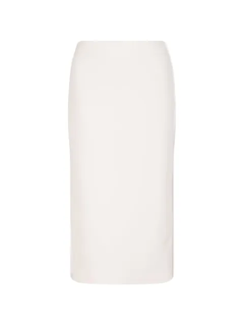 Elisabetta Franchi satin-band crêpe skirt White GO16461E2