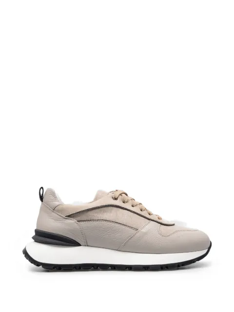 Doucal's calf leather sneakers Neutrals DD8667WHITPN719NN13