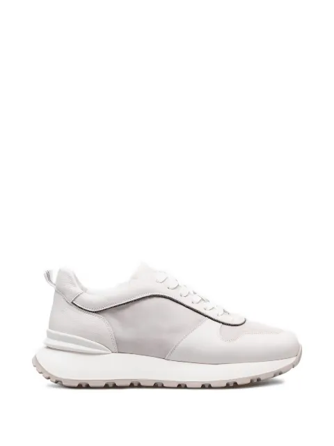Doucal's panelled leather sneakers White DD8710WHITPF762SW00