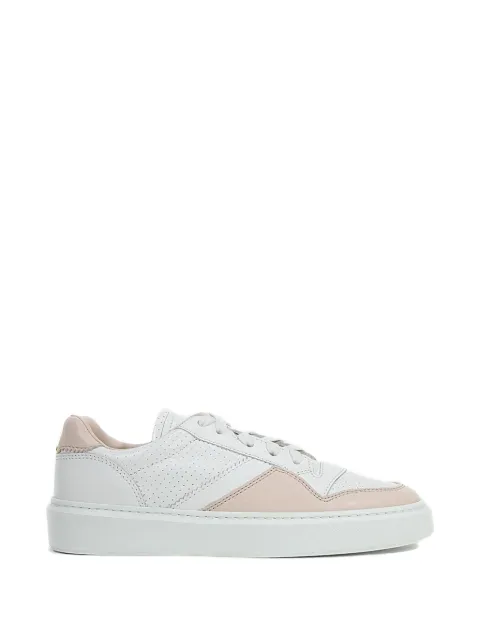 Doucal's perforated panelled leather sneakers White DD8627HUGHPY628IS03