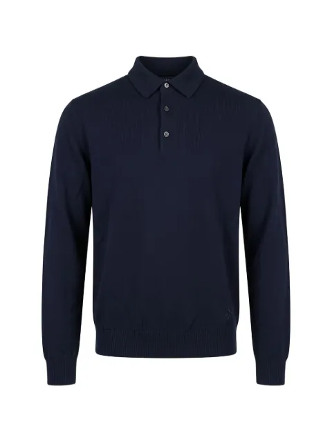 Tombolini knitted polo shirt Blue WM61ZMG9U780